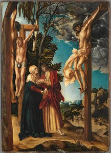 Korsfæstelsen af Cranach, Lucas, den ældre (1472-1553). Olie på træ af Lucas the Elder Cranach