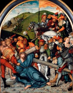 Opstigningen til Golgata Maleri af Lucas Cranach den ældre (1472-1553). 1538. Dim. 107x84 cm Wien. Kunsthistorisk Museum af Lucas the Elder Cranach