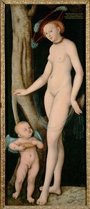 Venus og Amor af Lucas the Elder Cranach
