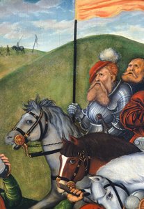 Vejen til Golgata af Lucas Cranach Elder (1472-1553), Detail