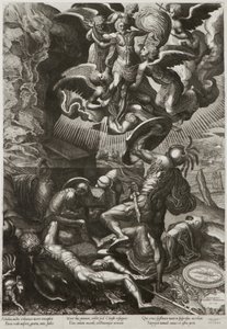 Kristi opstandelse, 1557 af Lucas van Doetechum