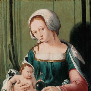 Jomfru og Barn Madonna og barn af Lucas van Leyden (attributed to)