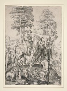 Abigail før David af Lucas van Leyden