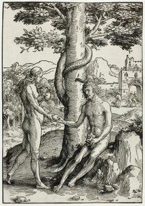 Adam og Eva (Menneskets fald) af Lucas van Leyden