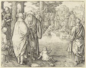 Kristi dåb af Lucas van Leyden