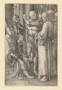 Kristus før Annas, 1521. af Lucas van Leyden