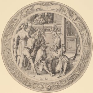 Kristus kronet med torne af Lucas van Leyden