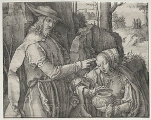 Kristus som gartner, der viser sig for den hellige Maria Magdalena af Lucas van Leyden