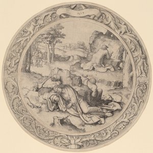 Kristus i Getsemane (pine i haven) af Lucas van Leyden