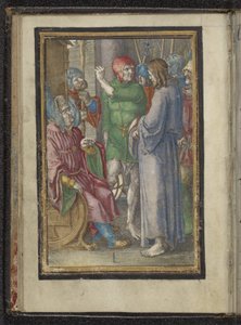 Kristus før Annas Passion of Christ (serietitel) af Lucas van Leyden