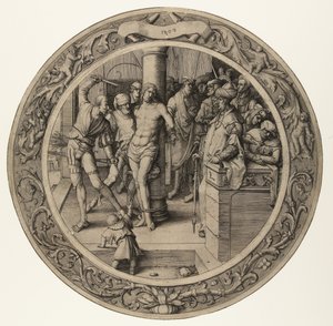 Kristi flagelation The Round Passion (serietitel) af Lucas van Leyden