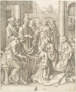Ester før Ahasverus af Lucas van Leyden