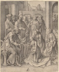 Ester foran Ahasverus af Lucas van Leyden