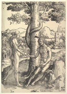 Menneskets, Adam og Evas fald, ca. 1514. af Lucas van Leyden