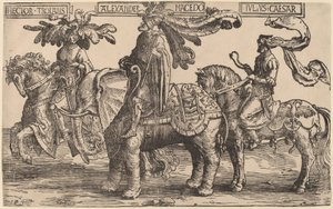 Hector af Troja, Alexander af Makedonien, Julius Cæsar af Lucas van Leyden