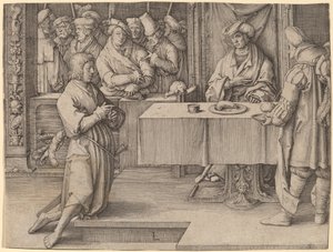 Joseph fortolker Faraos drømme af Lucas van Leyden
