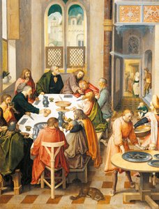 Den sidste nadver, af Lucas van Leyden (ca. 1494-1533) af Lucas van Leyden