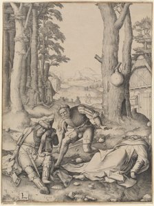 Mahomet og munken Sergius af Lucas van Leyden