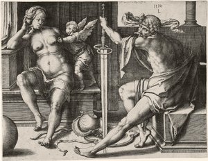 Mars, Venus og Amor af Lucas van Leyden