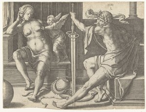 Mars, Venus i Amor af Lucas van Leyden