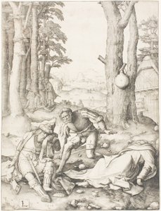 Mohammed og munken Sergius af Lucas van Leyden