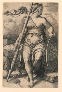 Pallas Athena (Minerva) af Lucas van Leyden