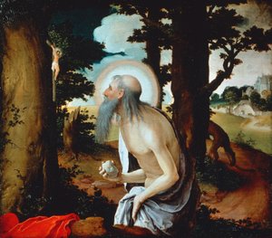 Den angrende Sankt Jerome af Lucas van Leyden