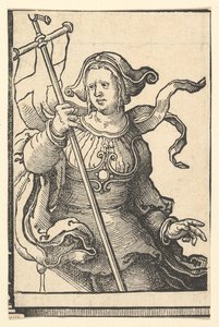Phrygian Sibyl, fra serien af Sibyller, ca. 1530. af Lucas van Leyden