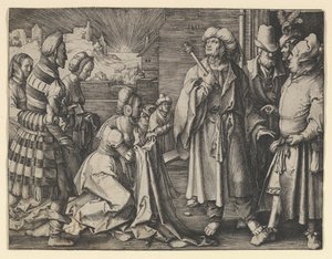 Potifars kone anklagede Josef, 1512. af Lucas van Leyden