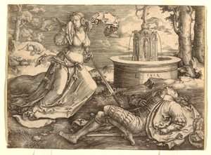 Pyramus og Thisbe af Lucas van Leyden