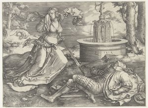 Pyramus og Thisbe af Lucas van Leyden