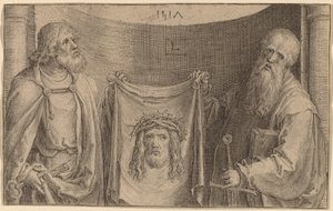 De hellige Peter og Paul med Vernicle af Lucas van Leyden