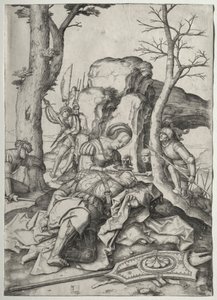 Samson og Delila af Lucas van Leyden