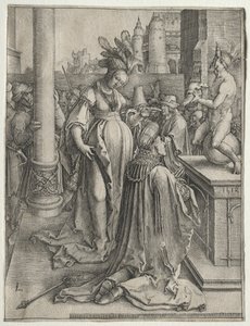Salomons afgudsdyrkelse, 1514. af Lucas van Leyden