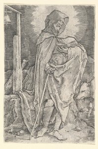 St. Anthony, ca. 1521. af Lucas van Leyden