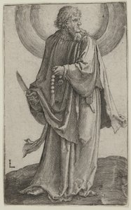 St. Bartholomew, ca. 1511 (gravering) af Lucas van Leyden