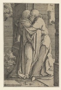 St. Joachim omfavner St. Anna, 1520. af Lucas van Leyden