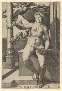 Temperance Temperancia, 1530. af Lucas van Leyden