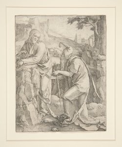 Kristi fristelse af Lucas van Leyden