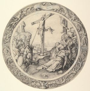 Korsfæstelsen, fra Circular Passion, 1509. af Lucas van Leyden