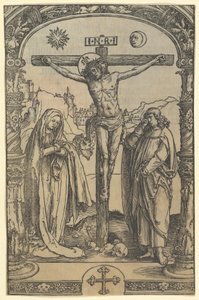Korsfæstelsen brugt i Utrecht Missal, Leiden, 1514, ca. 1512 af Lucas van Leyden