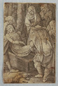 Begravelsen, fra The Passion af Lucas van Leyden