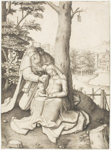 Den hellige familie af Lucas van Leyden