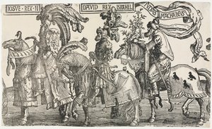 De ni helte: Joshua, David, Judas Makkabæerne af Lucas van Leyden