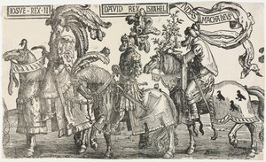 De ni helte: Joshua, David, Judas Makkabæerne, 1515-1517. af Lucas van Leyden