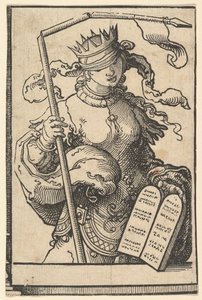 Det Gamle Testamente eller Synagoge, fra serien af Sibyller, ca. 1530. af Lucas van Leyden