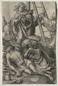 Lidenskaben: Nedstigning fra korset af Lucas van Leyden