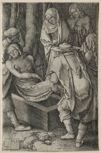 The Passion: The Burial of Christ, 1521. af Lucas van Leyden