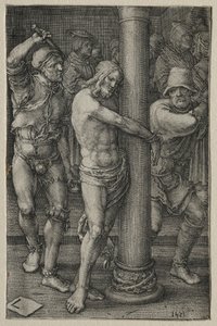 The Passion: The flagellation, 1521. af Lucas van Leyden