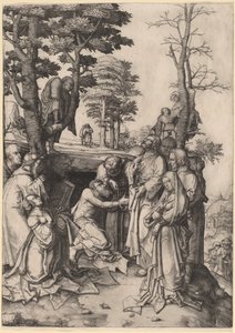 Opvækkelsen af Lazarus af Lucas van Leyden